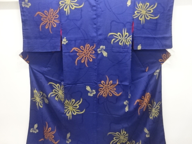 大正ロマン　紋錦紗組紐模様織出し着物